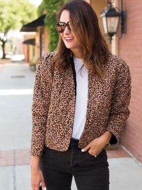 Something Navy
Reversible Quilted Leopard
Animal Print Jacket